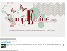 Tablet Screenshot of blog.stampwithelaine.com